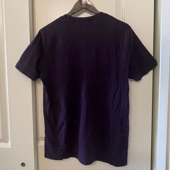 GAP Men's Classic Logo T-Shirt Purple Short Sleeve Cotton Tee Size M - Picture 3 of 9